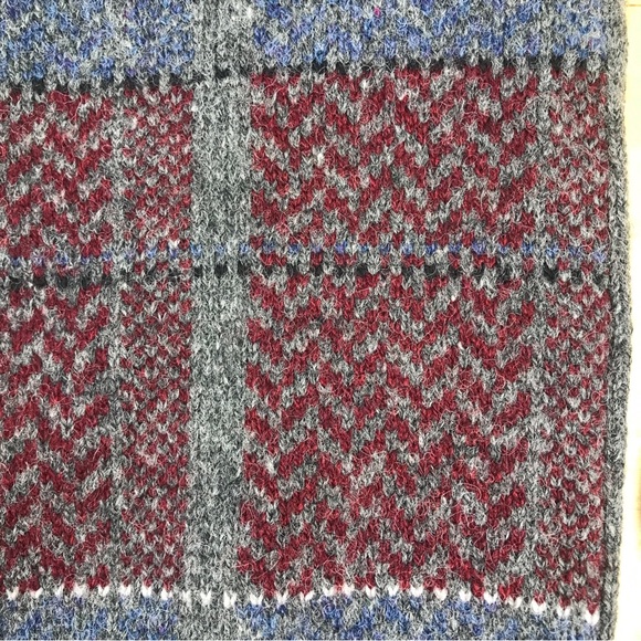 VTG Jantzen Wool Sweater Crewneck Gray Multicolor Made In USA EUC - Picture 7 of 11